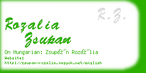 rozalia zsupan business card